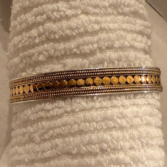 Anna Beck Sterling Silver and Gold Plated Cuff Bracelet